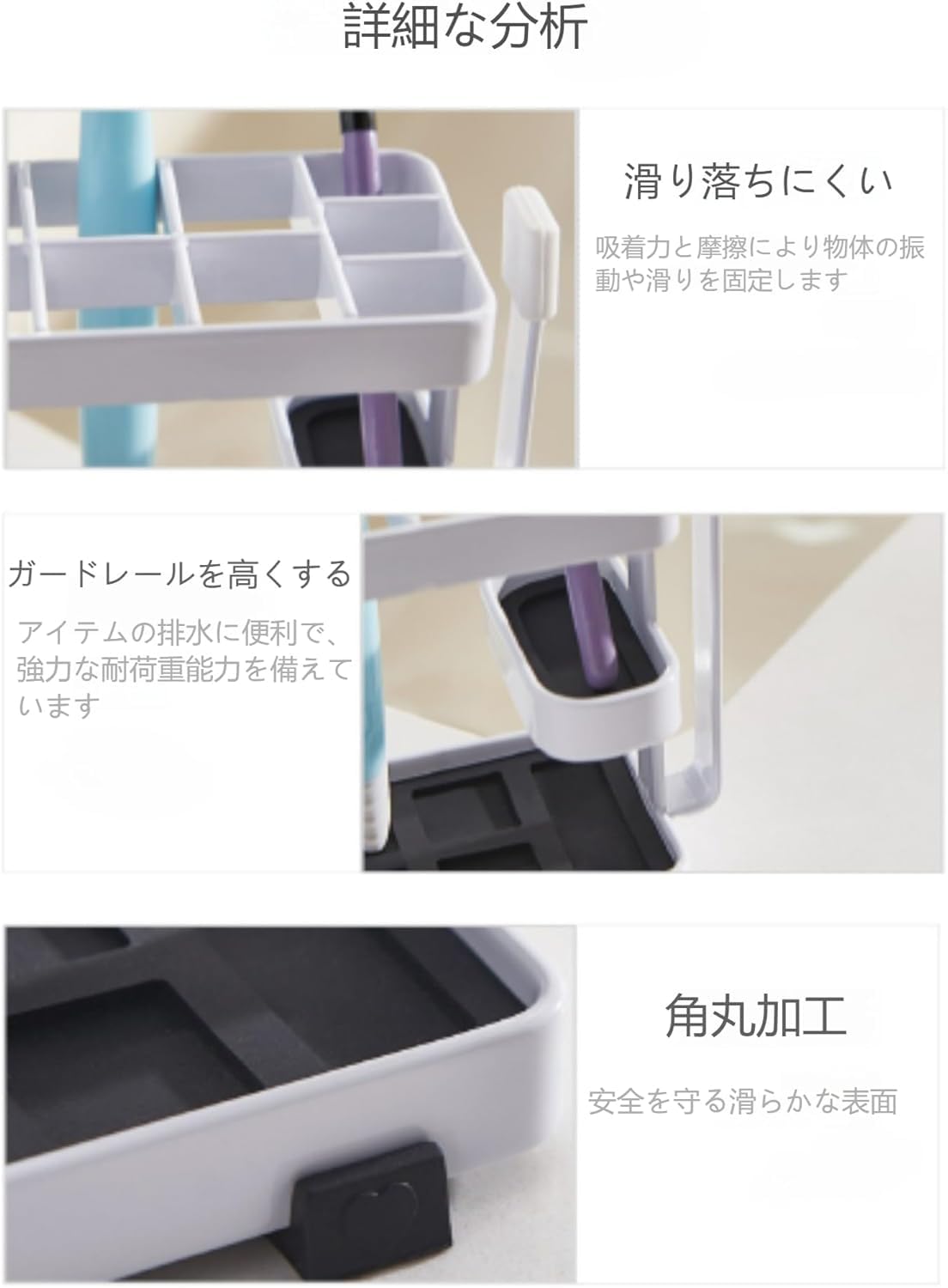 Amazon.co.jp: 歯トゥースブラシスタンドタワー ワイド (ブラック